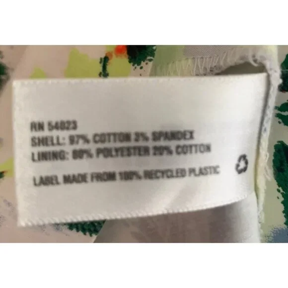 Gap Designed & Crafted Womens Whte Floral Dress 6  Sleeveless - Picture 4 of 6